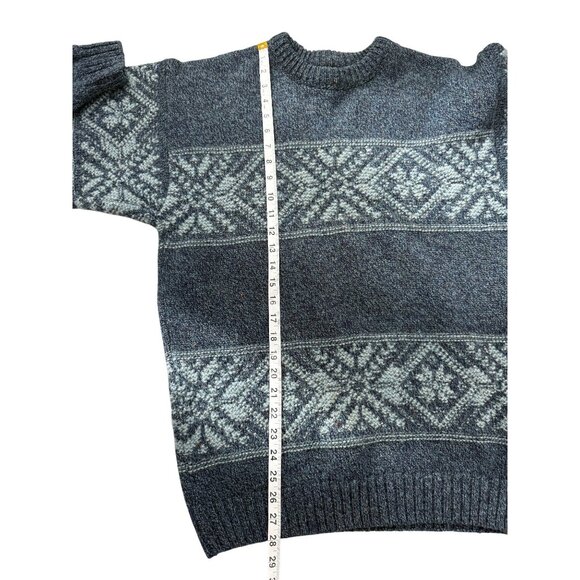 Vintage BHS Menswear Wool Nordic Style Sweater Made In Scotland Oversized Size S - Picture 5 of 6